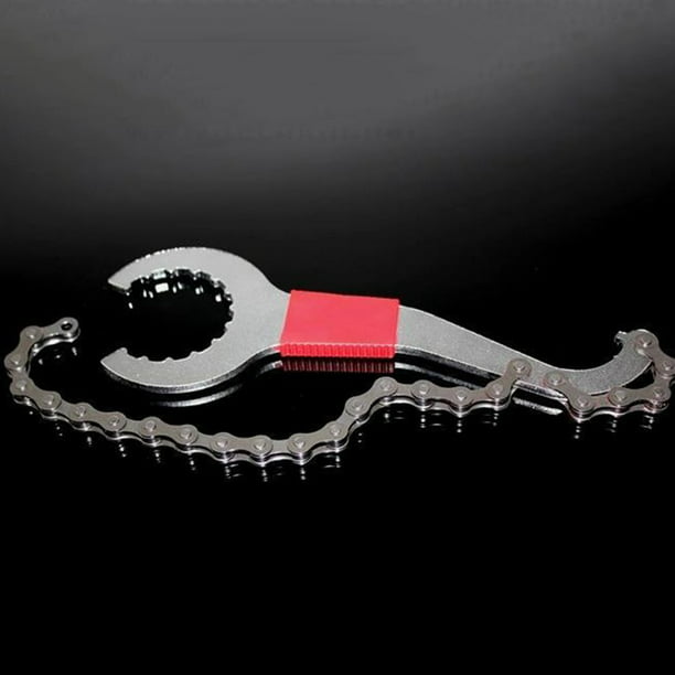 New 3 in 1 Bike Chain Whip Bottom Bracket Freewheel Wrench Repair Remover Tool 
